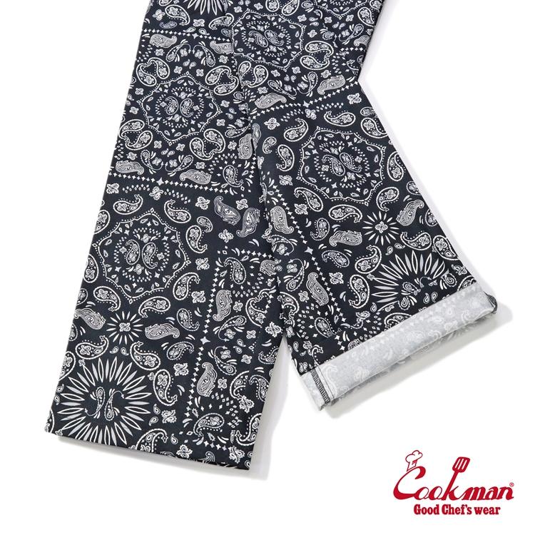 COOKMAN（クックマン） Chef Pants Semiwide Paisley Black シェフ