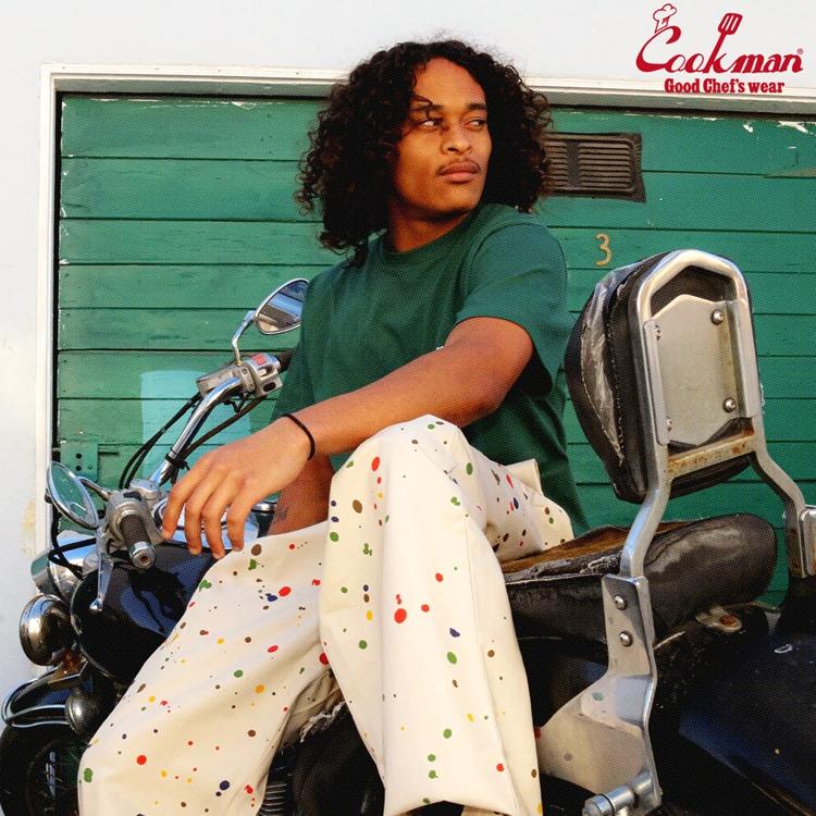 COOKMAN（クックマン） Chef Pants Semiwide Sauce Splash Beige