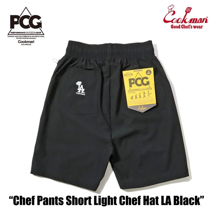 COOKMAN（クックマン） Chef Pants Short Light Chef Hat LA Black