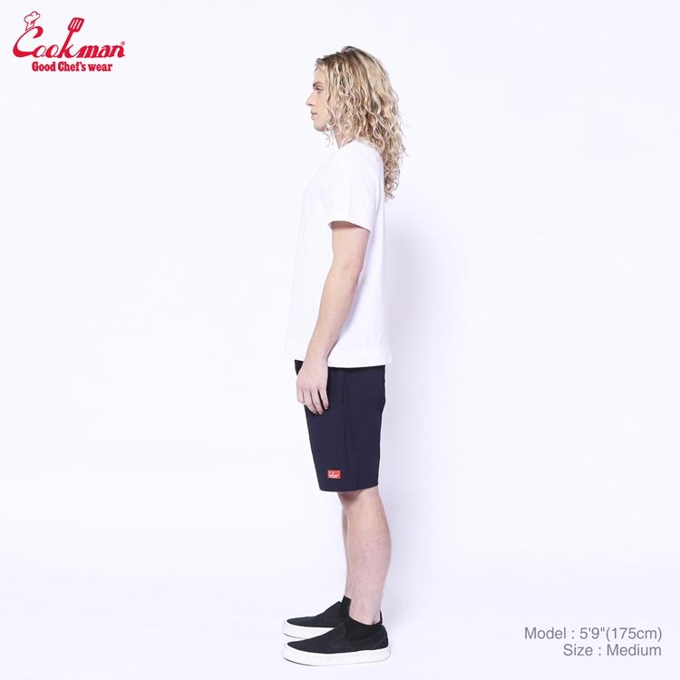 COOKMAN（クックマン） Chef Pants Short Light Navy シェフパンツ