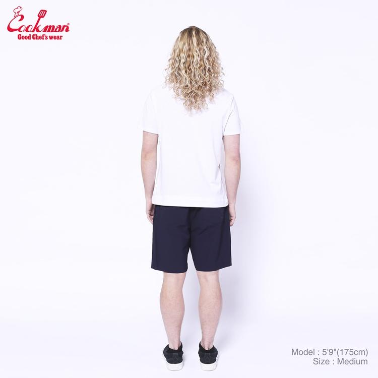 COOKMAN（クックマン） Chef Pants Short Light Navy シェフパンツ