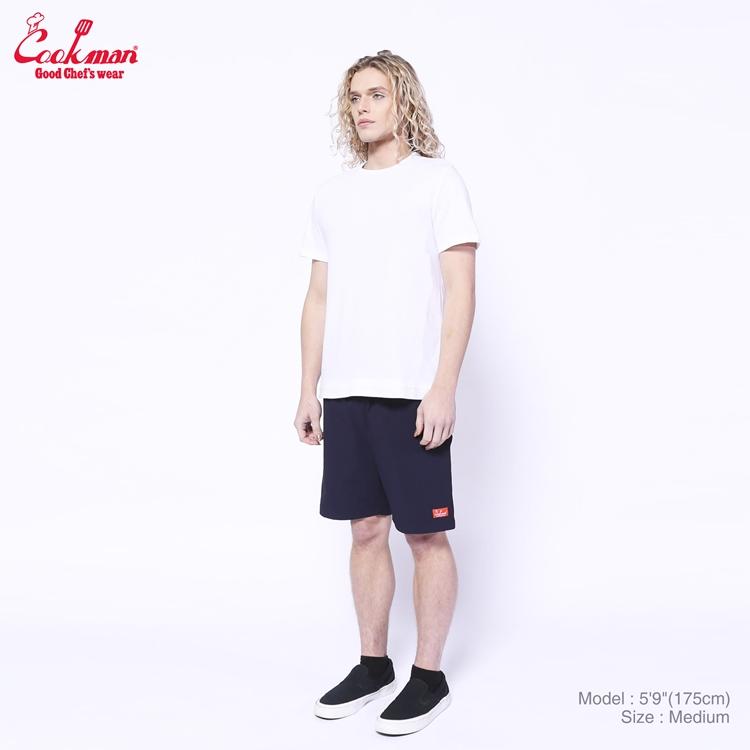 COOKMAN（クックマン） Chef Pants Short Light Navy シェフパンツ