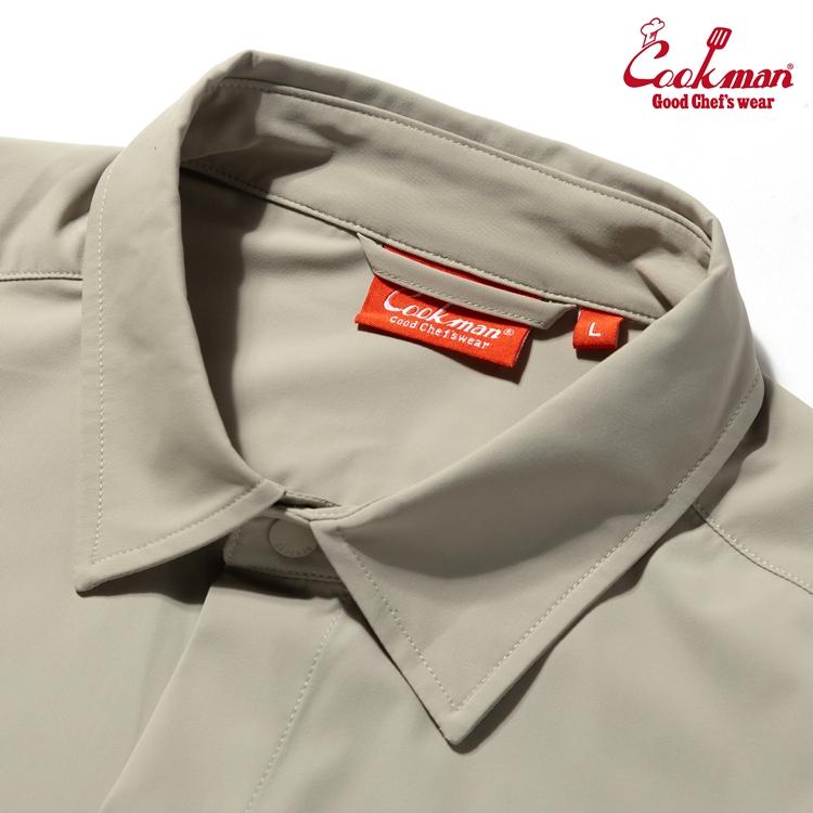 COOKMAN（クックマン） Work Shirts Long Sleeve Beige ワークシャツ