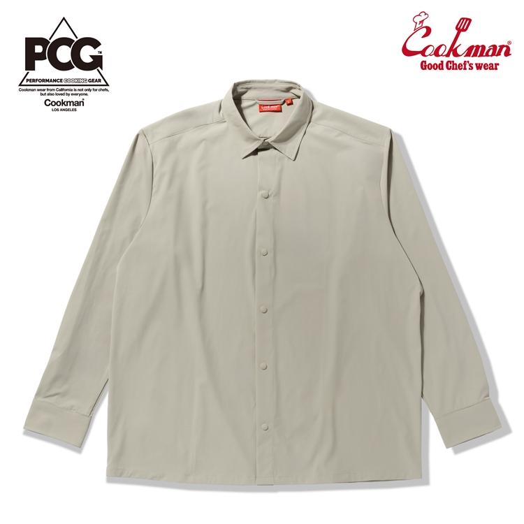 COOKMAN（クックマン） Work Shirts Long Sleeve Beige ワークシャツ