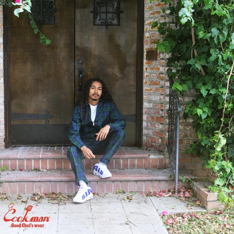 COOKMAN（クックマン） Woven Black Watch Check シェフパンツ