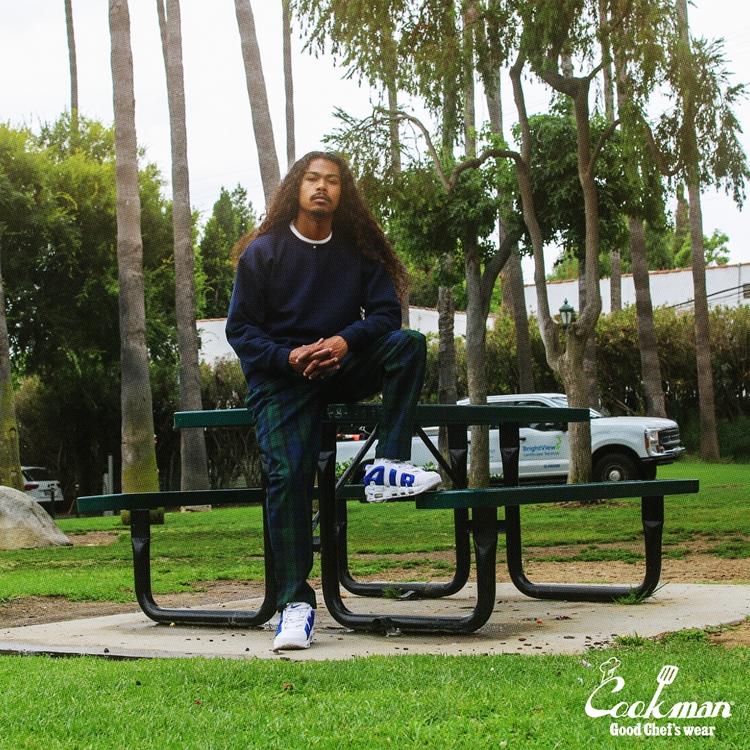 COOKMAN（クックマン） Woven Black Watch Check シェフパンツ