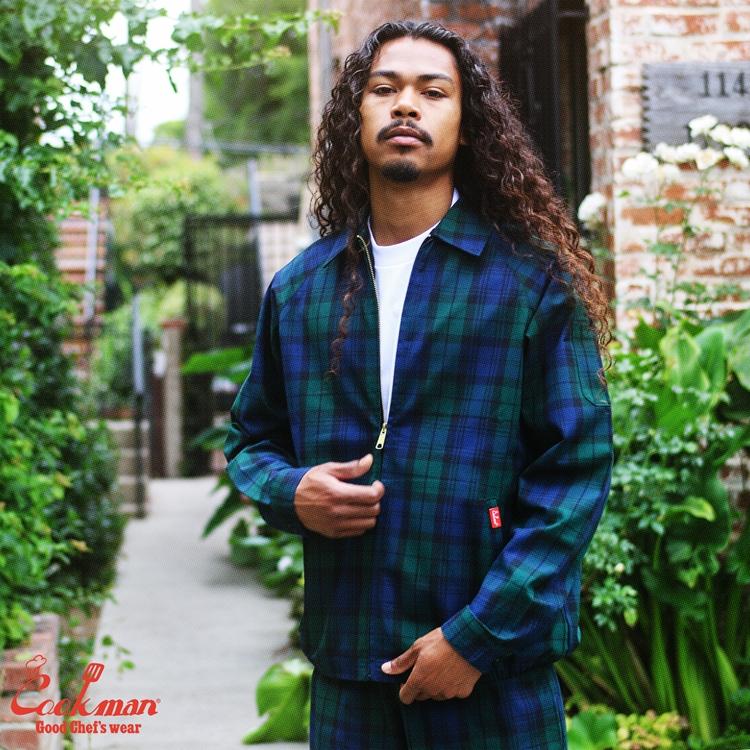 COOKMAN（クックマン） Woven Black Watch Check シェフパンツ