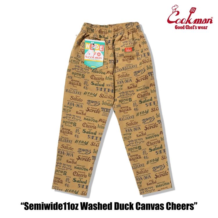 COOKMAN（クックマン） Chef Pants Semiwide 11oz Washed Duck Canvas