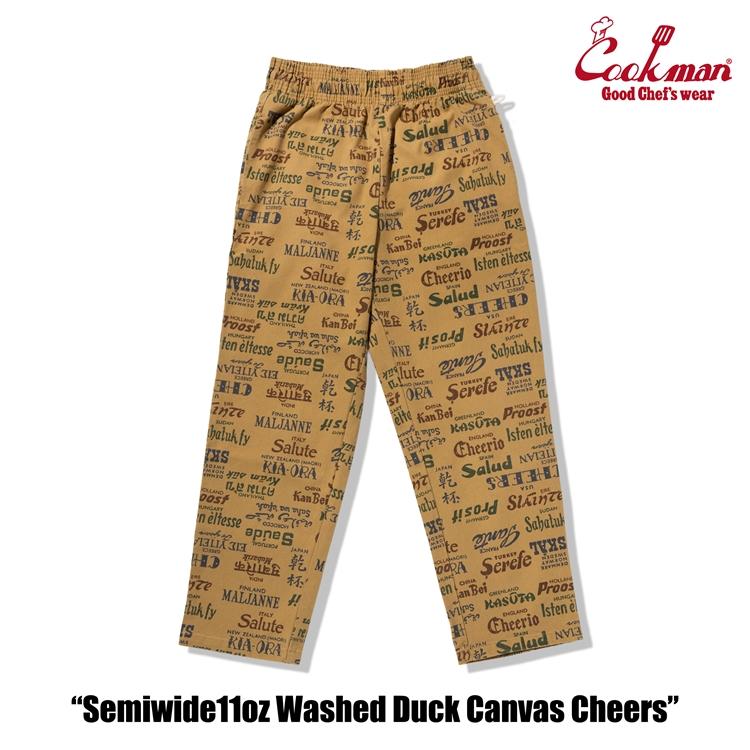 COOKMAN（クックマン） Chef Pants Semiwide 11oz Washed Duck Canvas