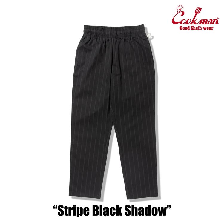 COOKMAN（クックマン） Chef Pants Stripe Black shadow シェフパンツ