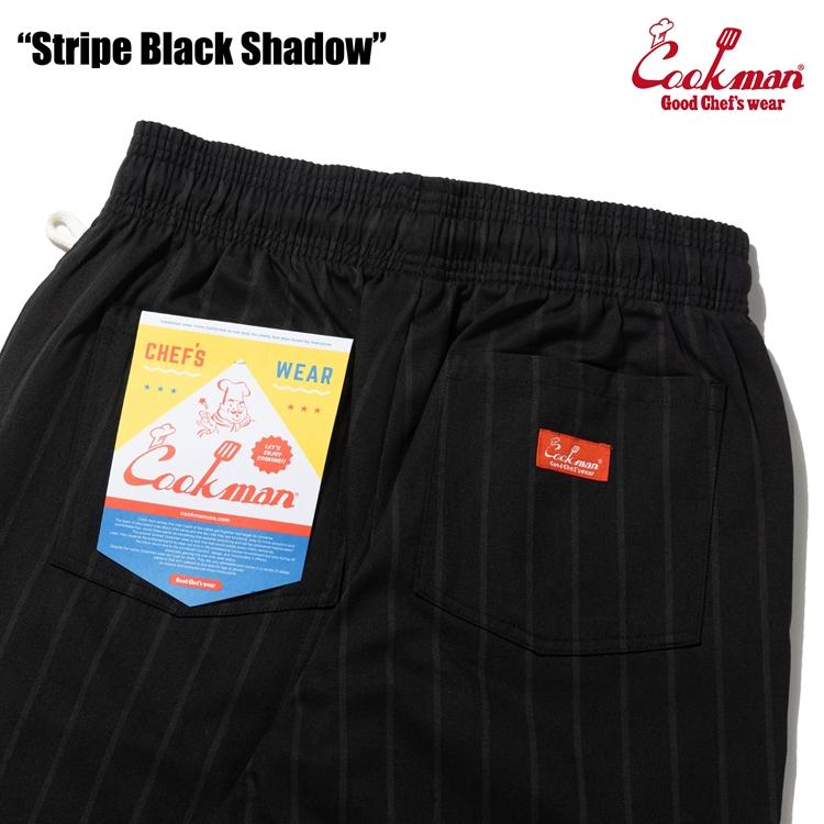 COOKMAN（クックマン） Chef Pants Stripe Black shadow シェフパンツ