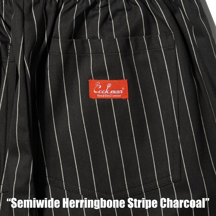 COOKMAN（クックマン） Chef Pants Semiwide Herringbone Stripe