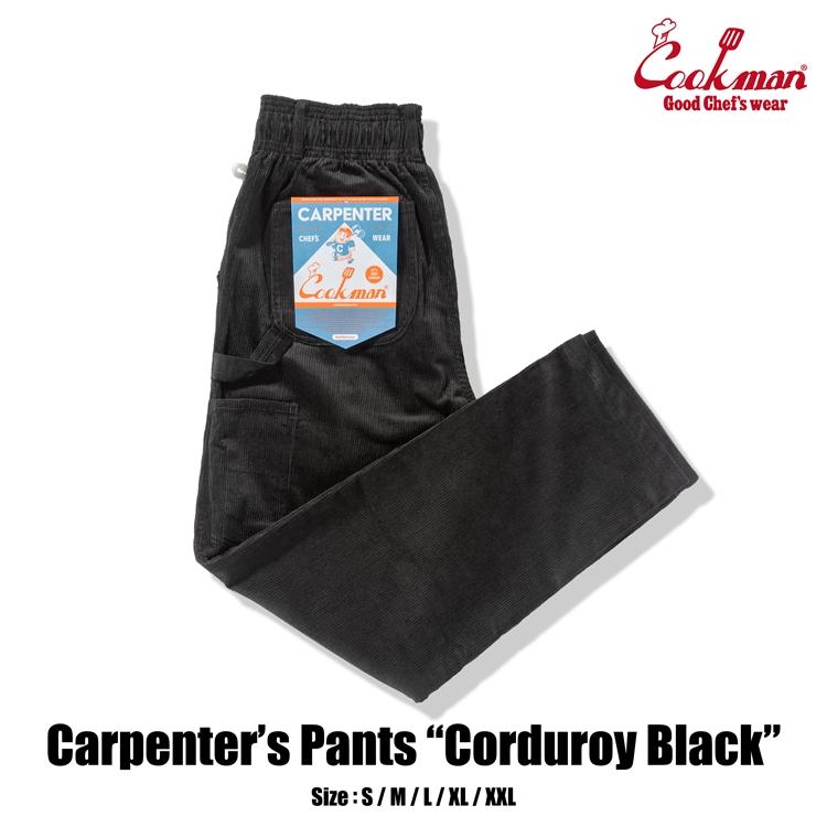 COOKMAN（クックマン） Carpenter's Pants Corduroy Black