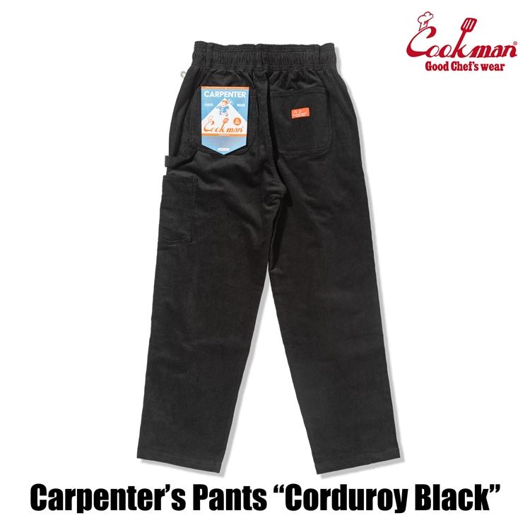 COOKMAN（クックマン） Carpenter's Pants Corduroy Black
