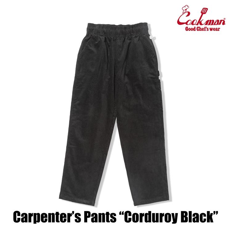 COOKMAN（クックマン） Carpenter's Pants Corduroy Black