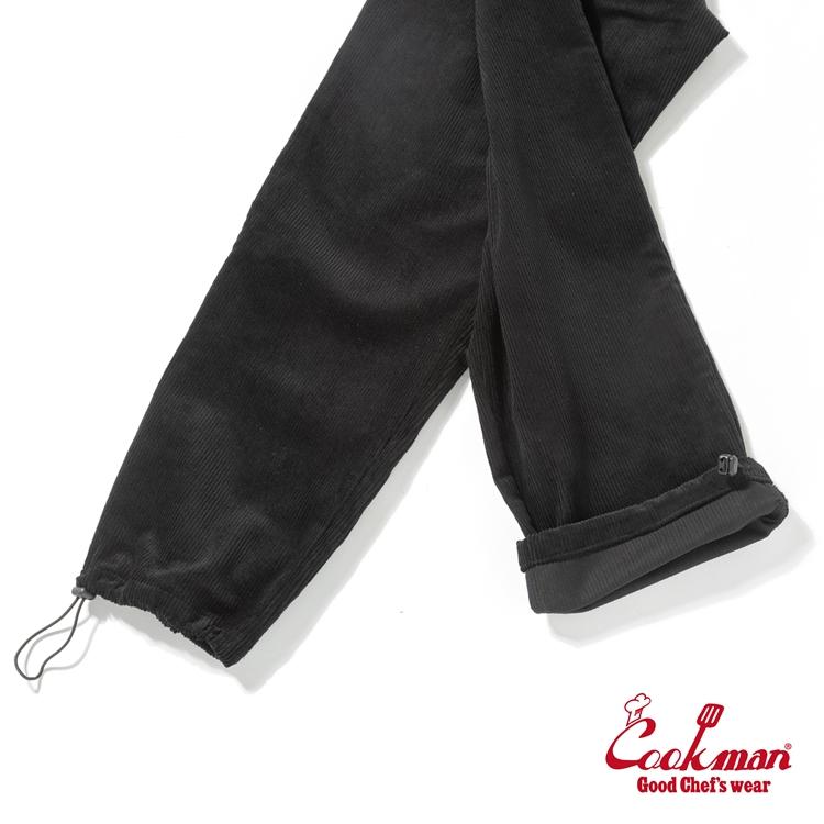 COOKMAN（クックマン） Chef Pants Semiwide Black Belt Corduroy