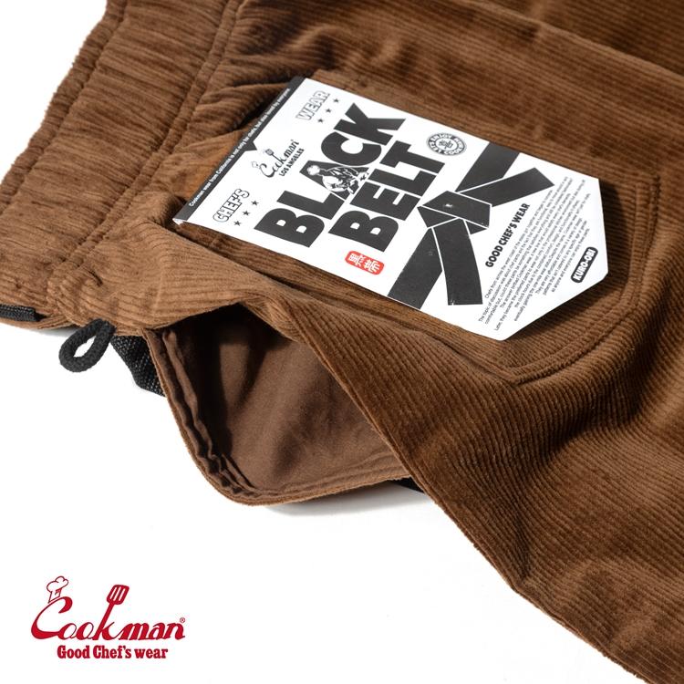 COOKMAN（クックマン） Chef Pants Semiwide Brown Belt Corduroy