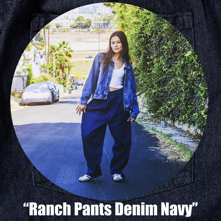 COOKMAN（クックマン） Ranch Pants Denim Navy ランチパンツ デニム ナチュラル ロング 231-53830 ...