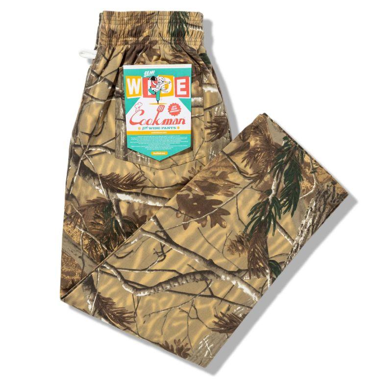 COOKMAN（クックマン） Chef Pants Semiwide Timber Camo シェフパンツ