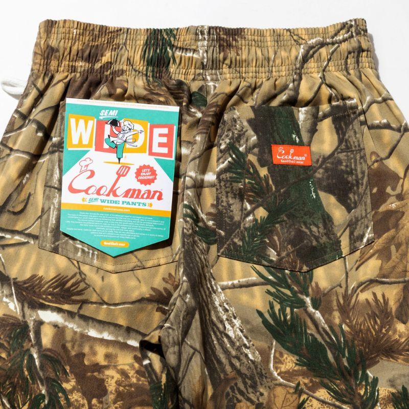 COOKMAN（クックマン） Chef Pants Semiwide Timber Camo シェフパンツ