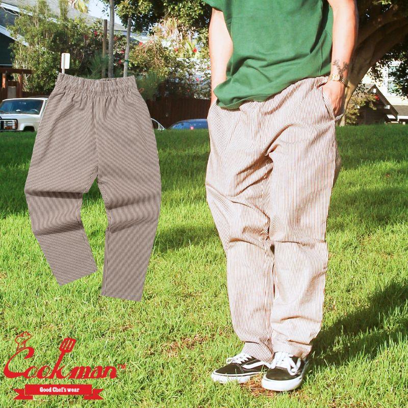 COOKMAN（クックマン） Chef Pants Hickory Brown シェフパンツ