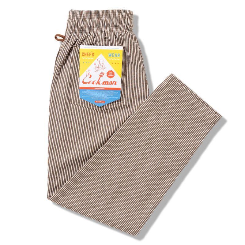 COOKMAN（クックマン） Chef Pants Hickory Brown シェフパンツ