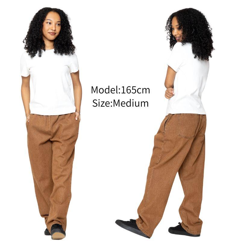 COOKMAN（クックマン） Chef Pants Semiwide Denim Brown シェフパンツ
