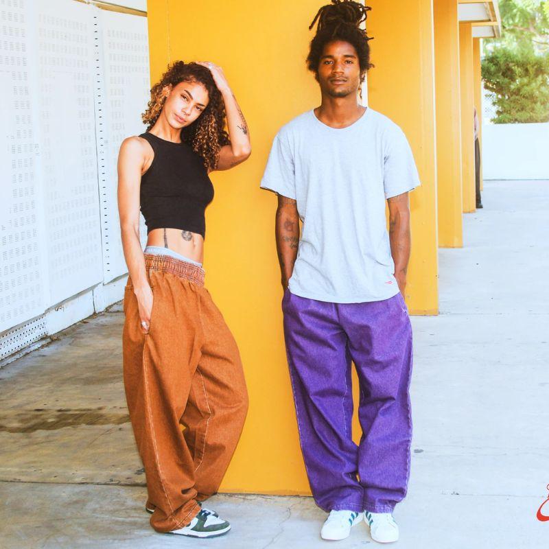 COOKMAN（クックマン） Chef Pants Semiwide Denim Brown シェフパンツ