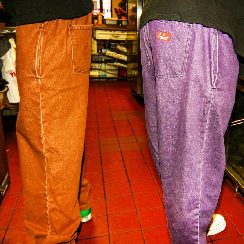 COOKMAN（クックマン） Chef Pants Semiwide Denim Brown シェフパンツ