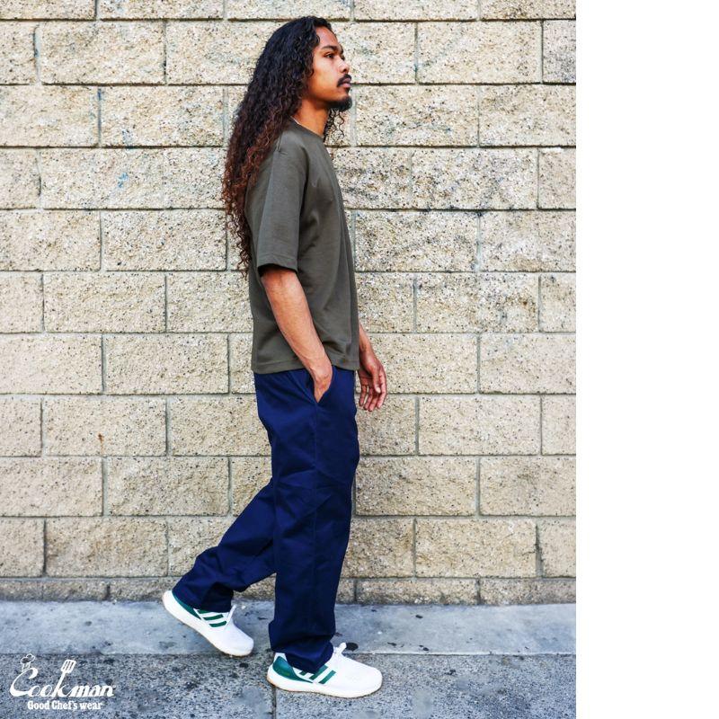 Katie TEA&CAKE long pants ベロアパンツ　ネイビー COOKMAN（クックマン） Heritage Wide Pants Heavy Twill Navy