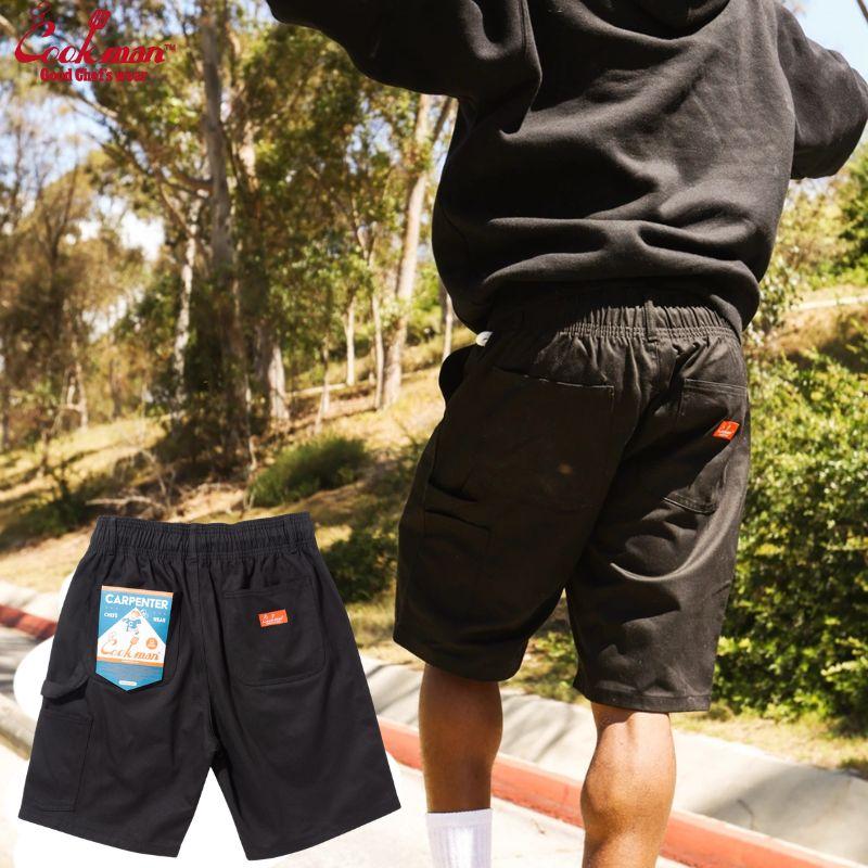 COOKMAN（クックマン） Carpenter's Pants Short Heavy twill Black