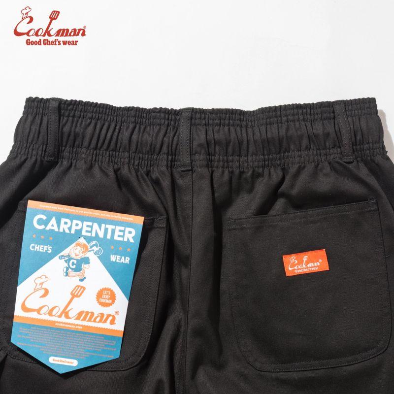 COOKMAN（クックマン） Carpenter's Pants Short Heavy twill Black