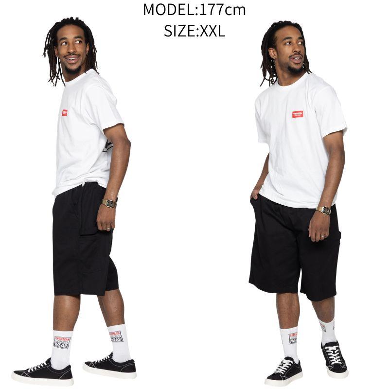 COOKMAN（クックマン） Carpenter's Pants Short Heavy twill Black