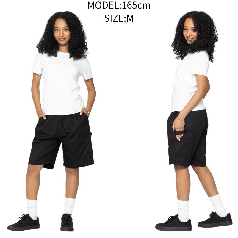COOKMAN（クックマン） Carpenter's Pants Short Heavy twill Black