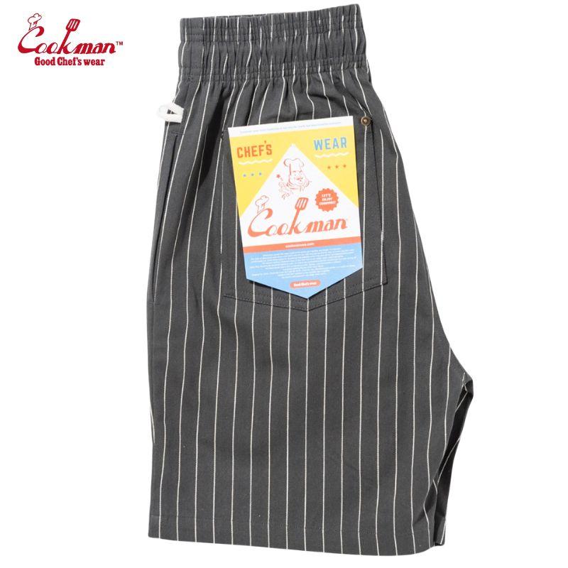 COOKMAN（クックマン） Chef Pants Short Front Pocket Herringbone 