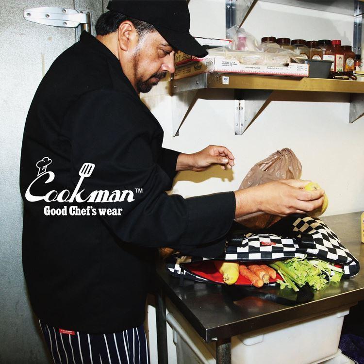 COOKMAN（クックマン） Chef Pants Stripe Black シェフパンツ
