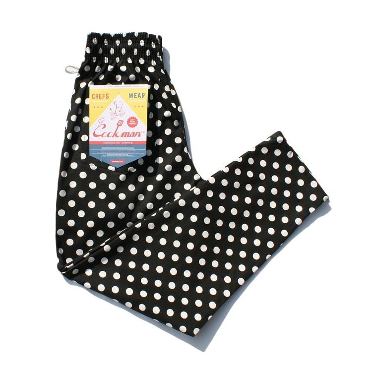 COOKMAN（クックマン） シェフパンツ Chef Pants Dots ミニドット 水玉
