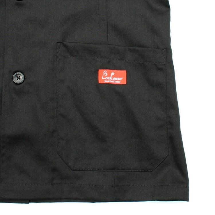 クックマン　COOKMAN ワークジャケット　ラボジャケット　L 黒　ブラック COOKMAN クックマン ジャケット LAB JACKET BLACK メンズ ラボ