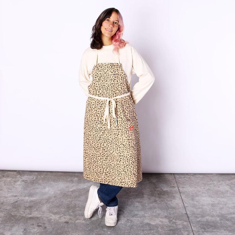 COOKMAN（クックマン） Long Apron Leopard ロングエプロン レオパード