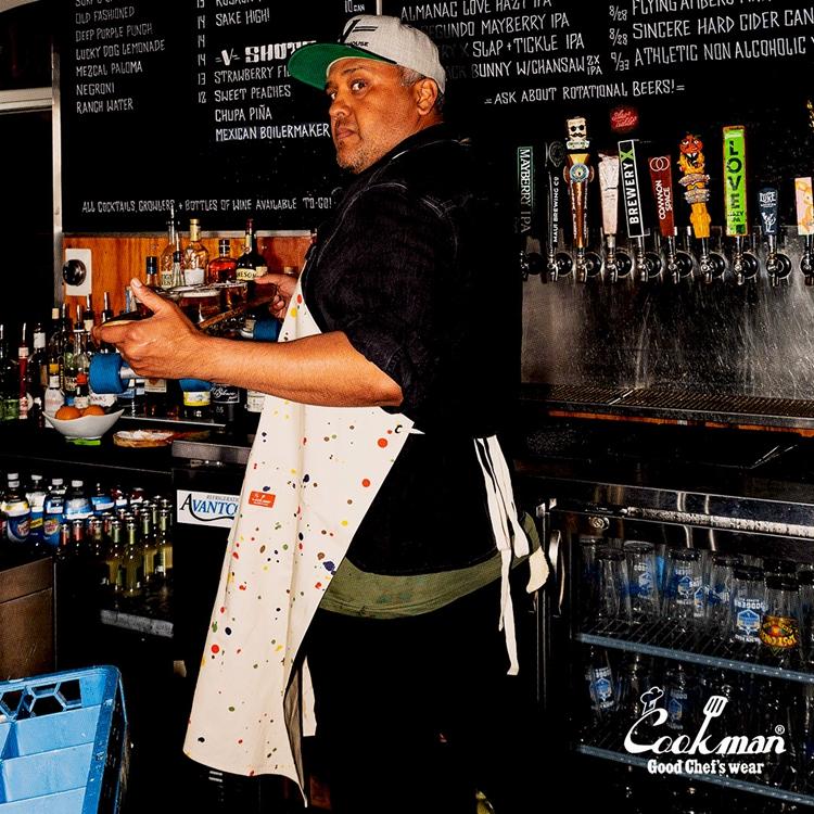 COOKMAN（クックマン） Long Apron Sauce Splash ロングエプロン