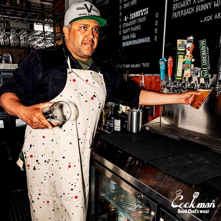 COOKMAN（クックマン） Long Apron Sauce Splash ロングエプロン