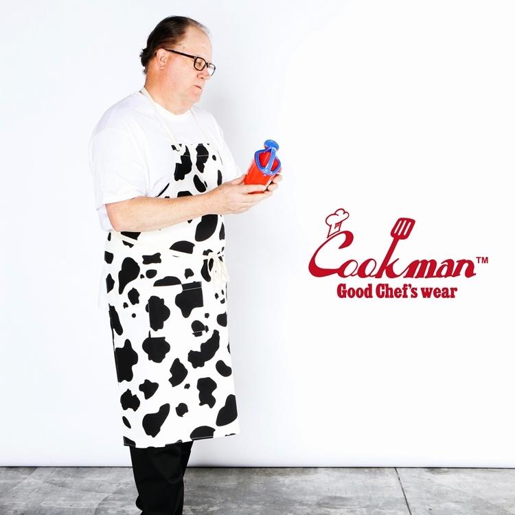 COOKMAN（クックマン） Long Apron Cow ロングエプロン カウ 牛柄 233