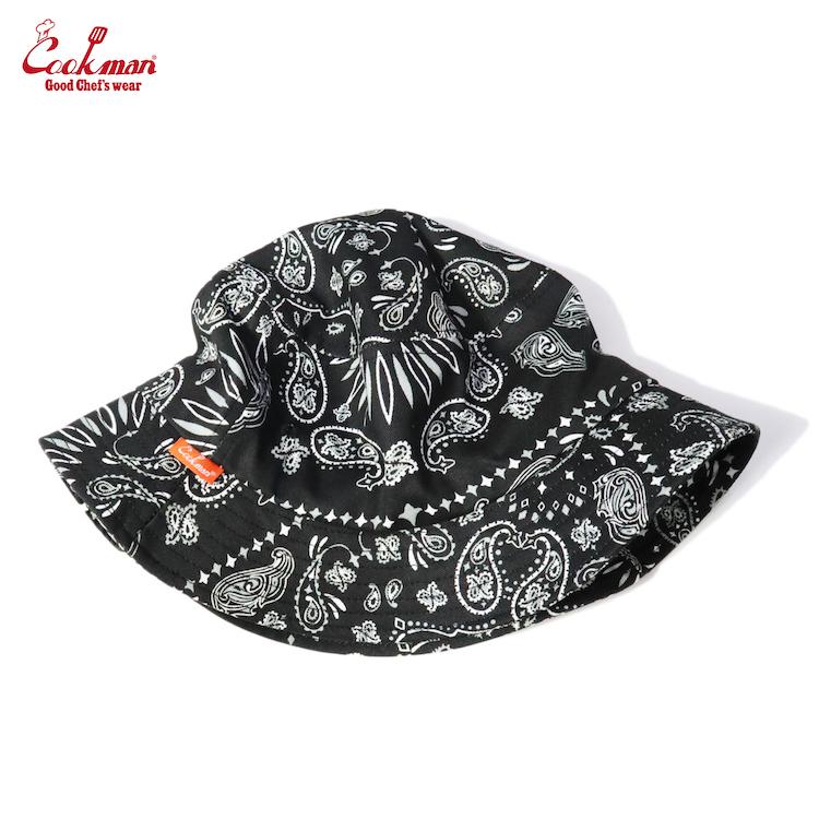 COOKMAN（クックマン） Bucket Hat Paisley Black バケットハット