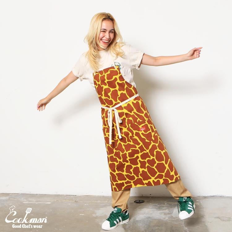 COOKMAN クックマン Long Apron Giraffe ロングエプロン ジラフ 233-32908 キリン柄｜motobluez-store｜14