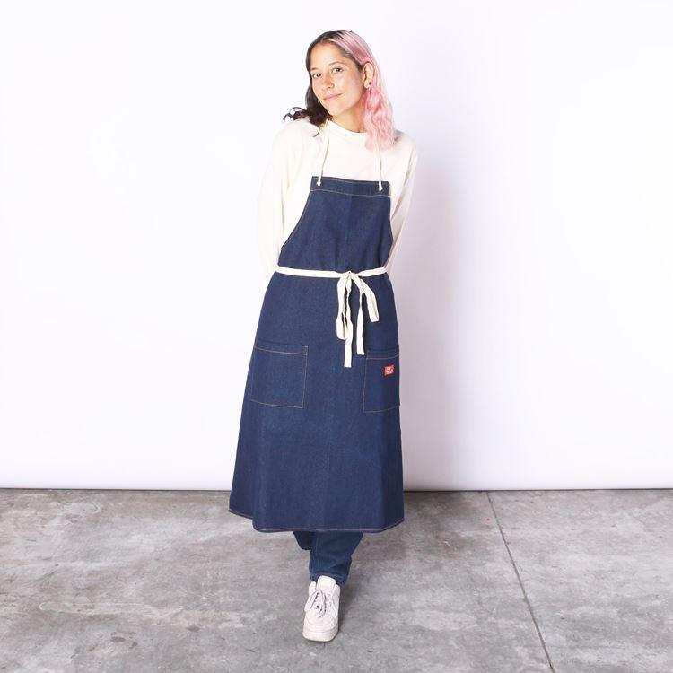 受注 2wayピンタックレースエプロン 楽天市場】エプロン 前掛け 胸付き ヒッコリーサロンエプロン カフェ