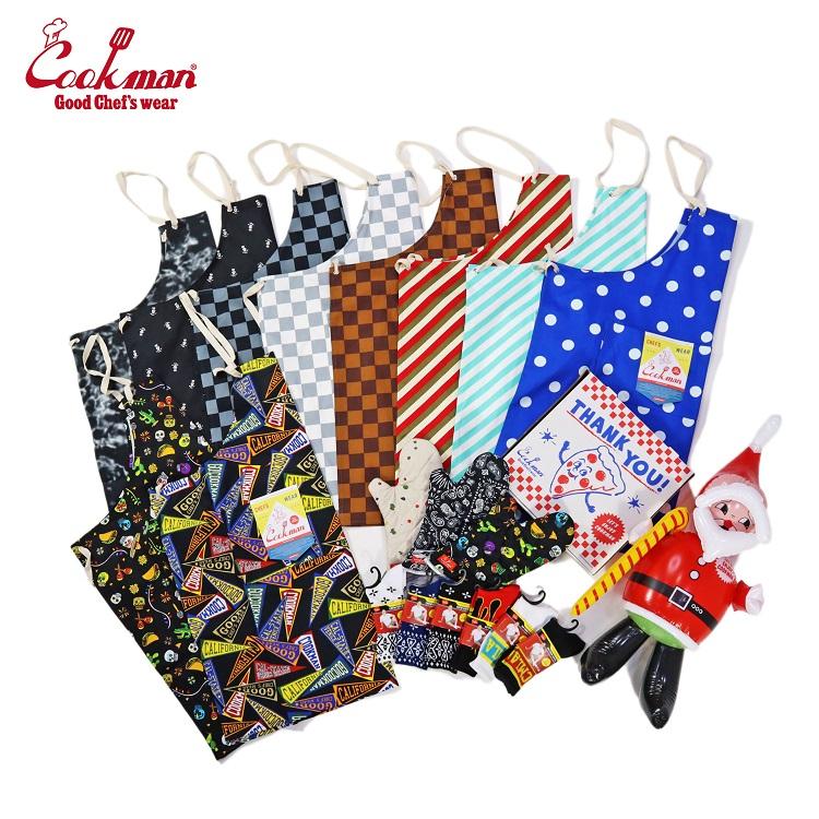 COOKMAN（クックマン） Wide Pocket Apron Skull ワイドポケット