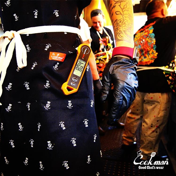 COOKMAN（クックマン） Wide Pocket Apron Skull ワイドポケット