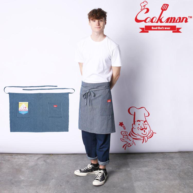 COOKMAN（クックマン） Waist Apron Hickory ウエストエプロン