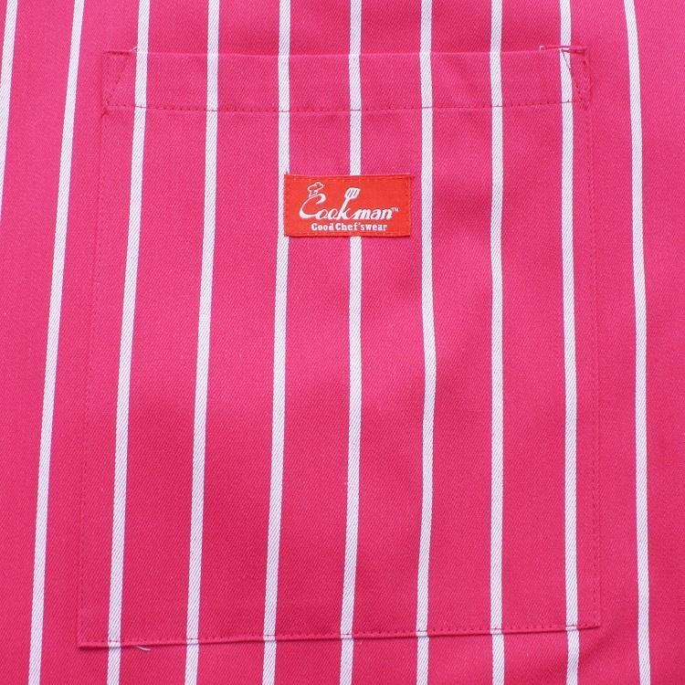 COOKMAN（クックマン） Waist Apron Stripe Pink ウエストエプロン