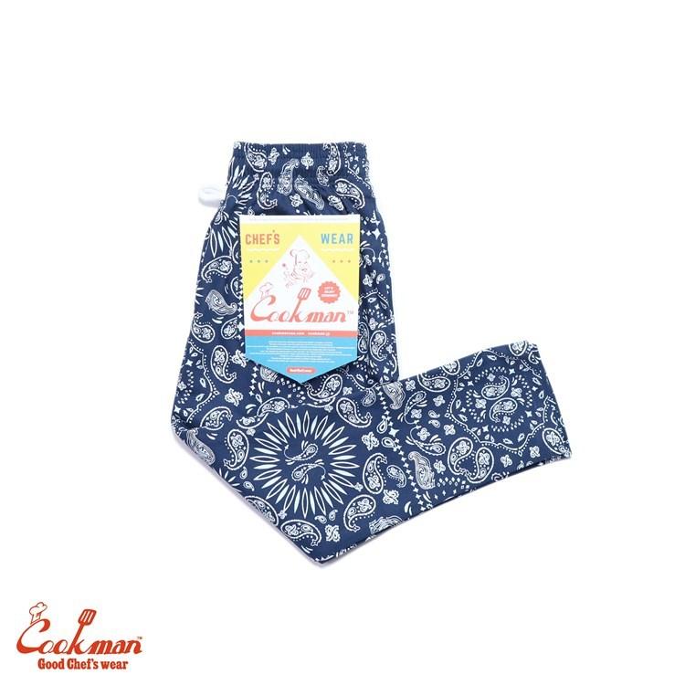 COOKMAN（クックマン） Chef Pants Paisley Navy Kids Size シェフ